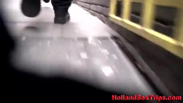Real whore sucks cock