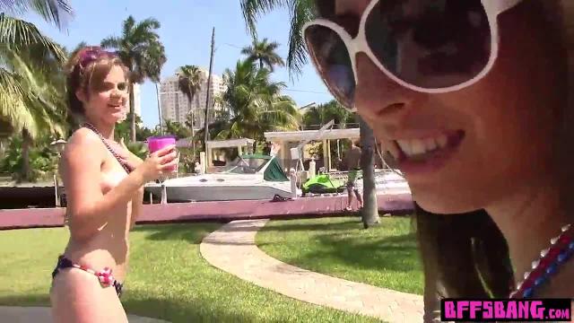 Teen latinas celebrate independence day with fucking