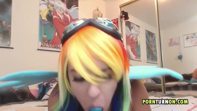 Woman from pornturnon.com and gloomy dildo