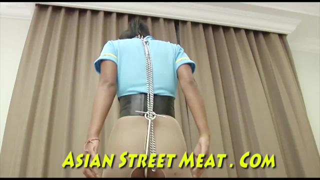 Meat hook anal pops up asian bugger that was stainless