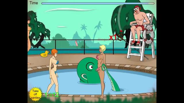 Tentacle monster molests girls at pool - complete 1 | teamfaps.com